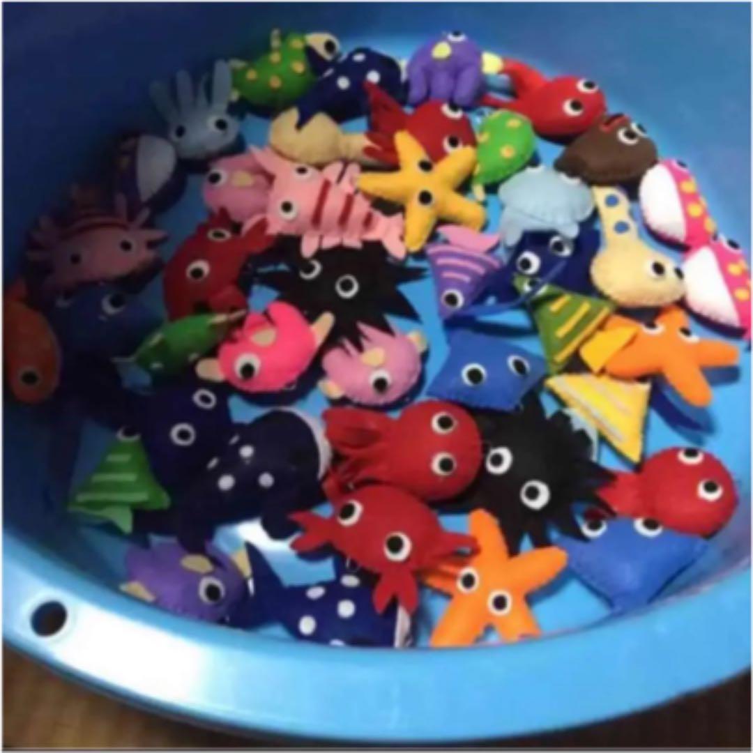ハンドメイド　フェルト　おさかなつりセット