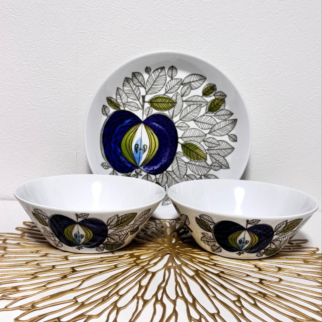 ロールストランド　エデン　Eden ボウル2個と大皿プレート1枚 セット