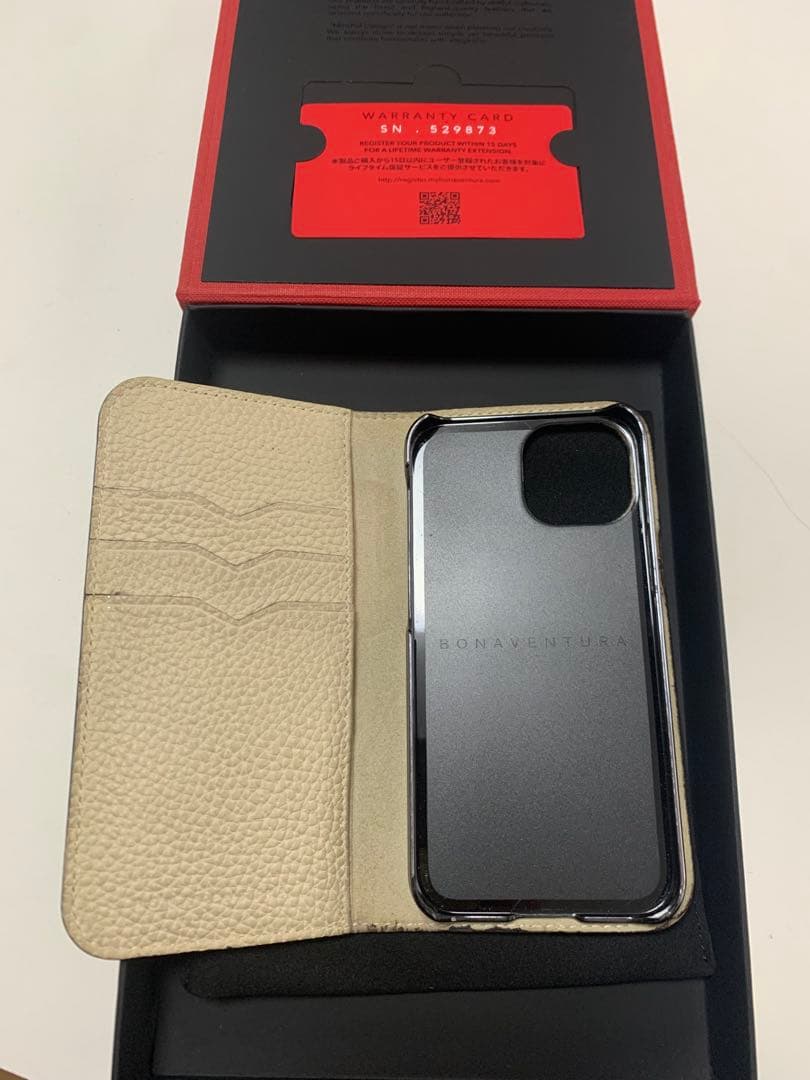 BONAVENTURA 本革 iPhone 13 mini 手帳ケース 箱