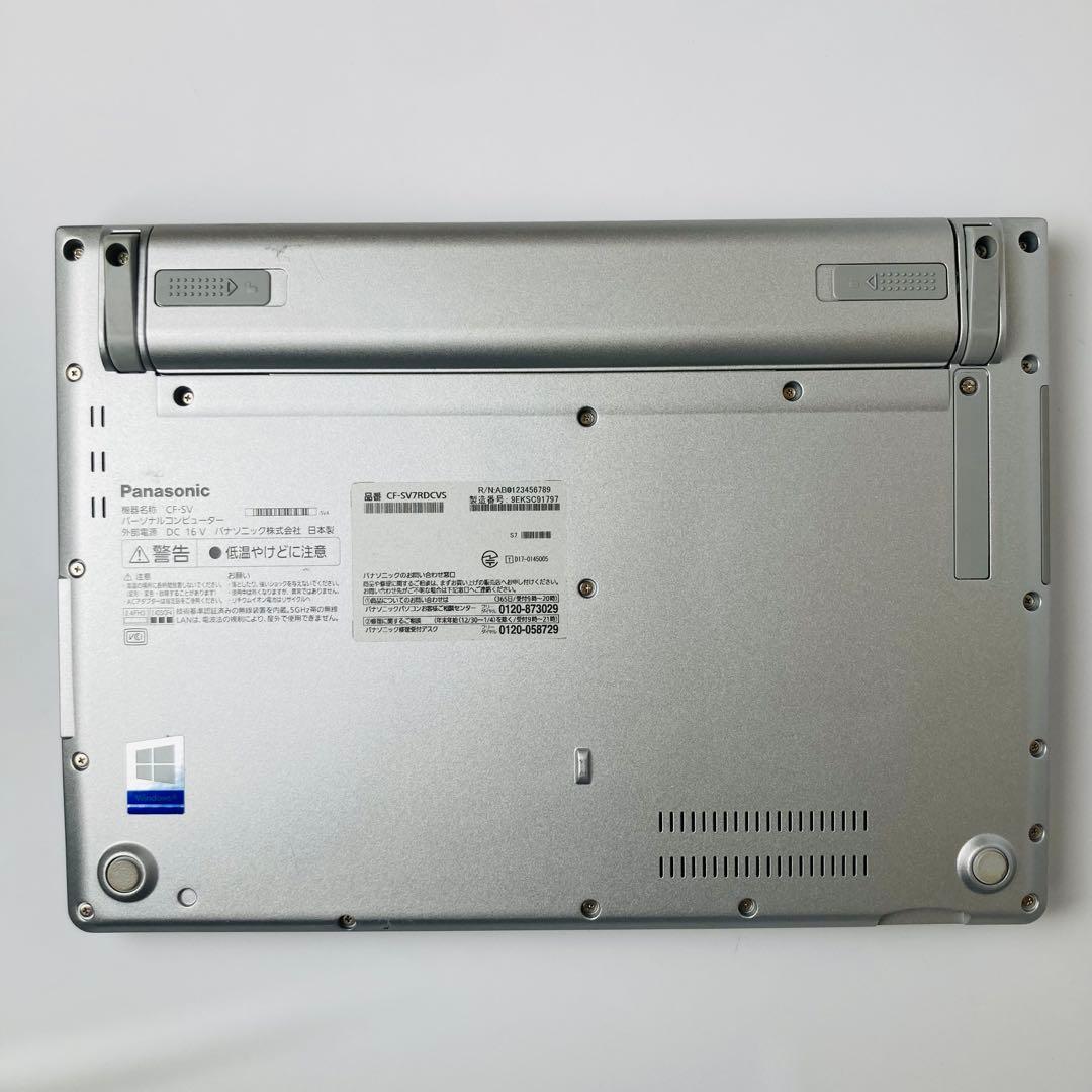 レッツノート SV7 メモリ8 SSD256 Windows11 office