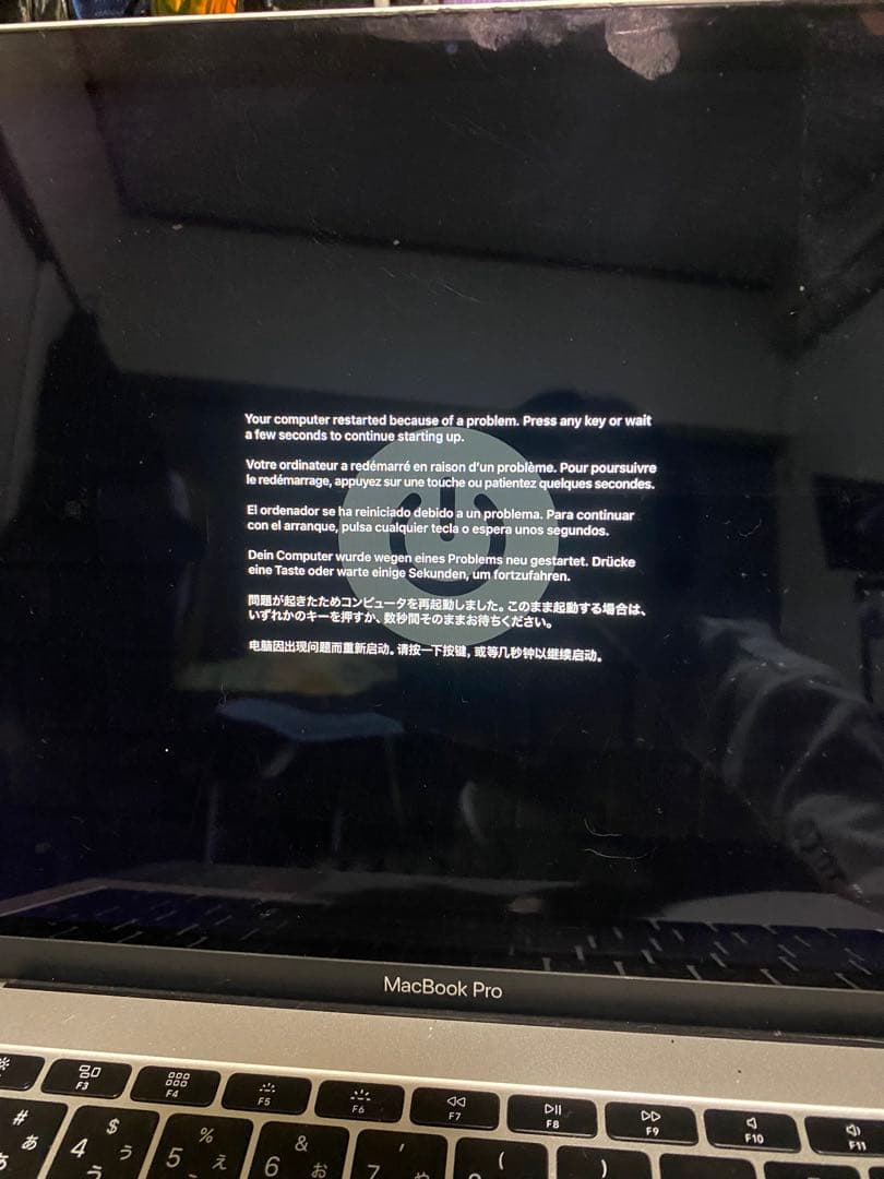 MacBook Pro 本体 A1708 起動エラーあり　ジャンク