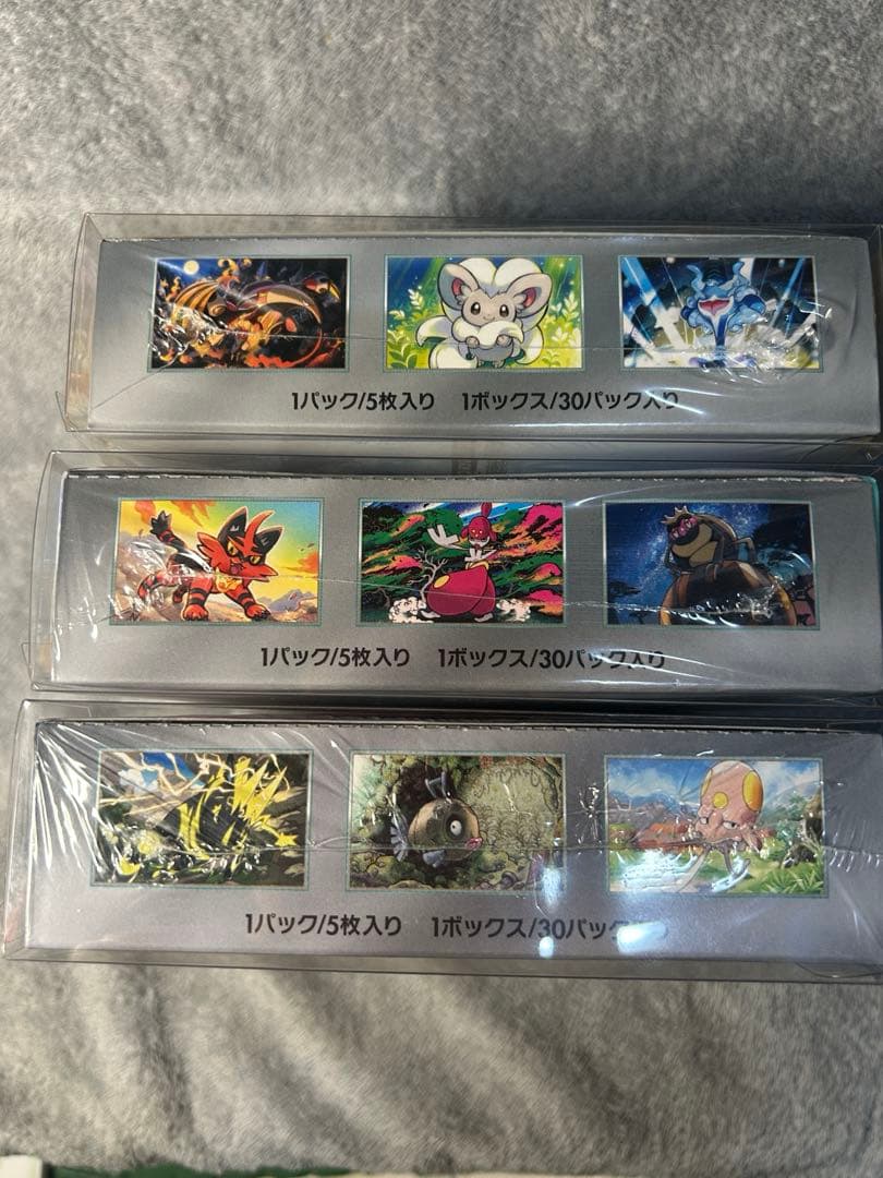 ポケカBOX 未開封シュリンク付　ワイルドフォース　MEGAドリームex 他2箱