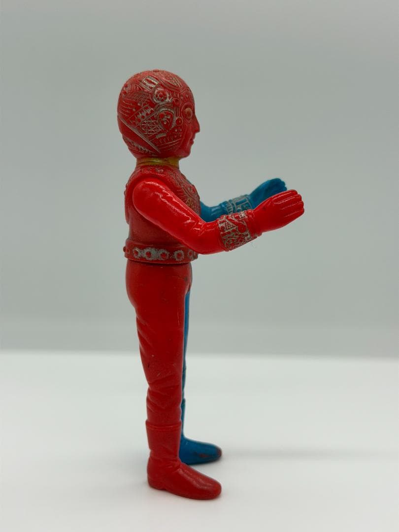ポピー キカイダー　ソフビ人形 14.0cm 当時物　傷・破れあり