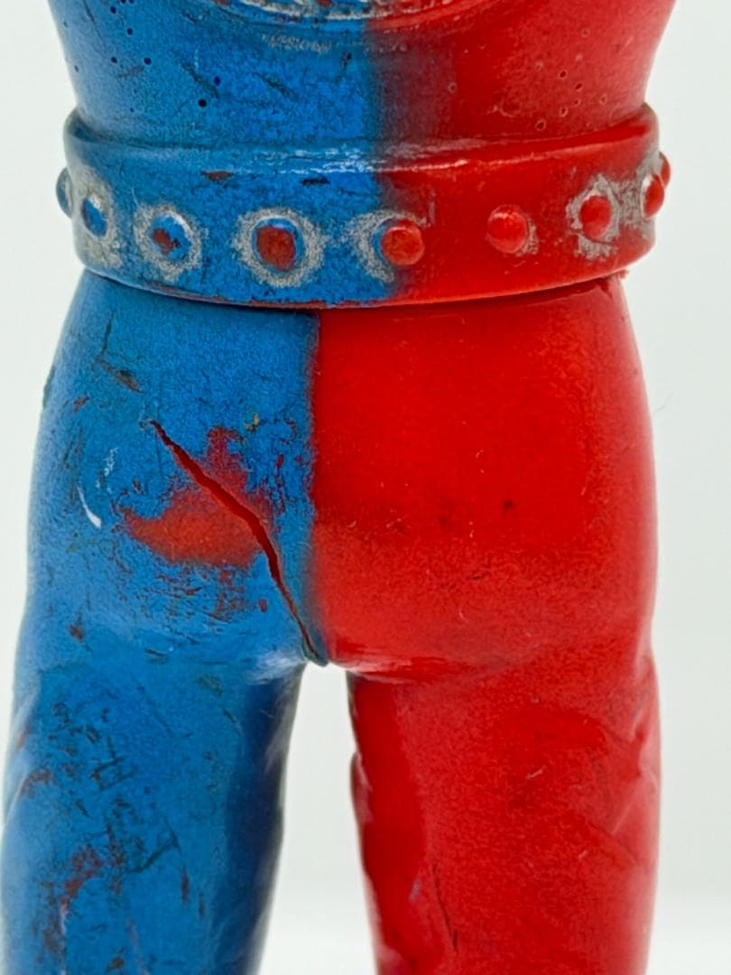 ポピー キカイダー　ソフビ人形 14.0cm 当時物　傷・破れあり