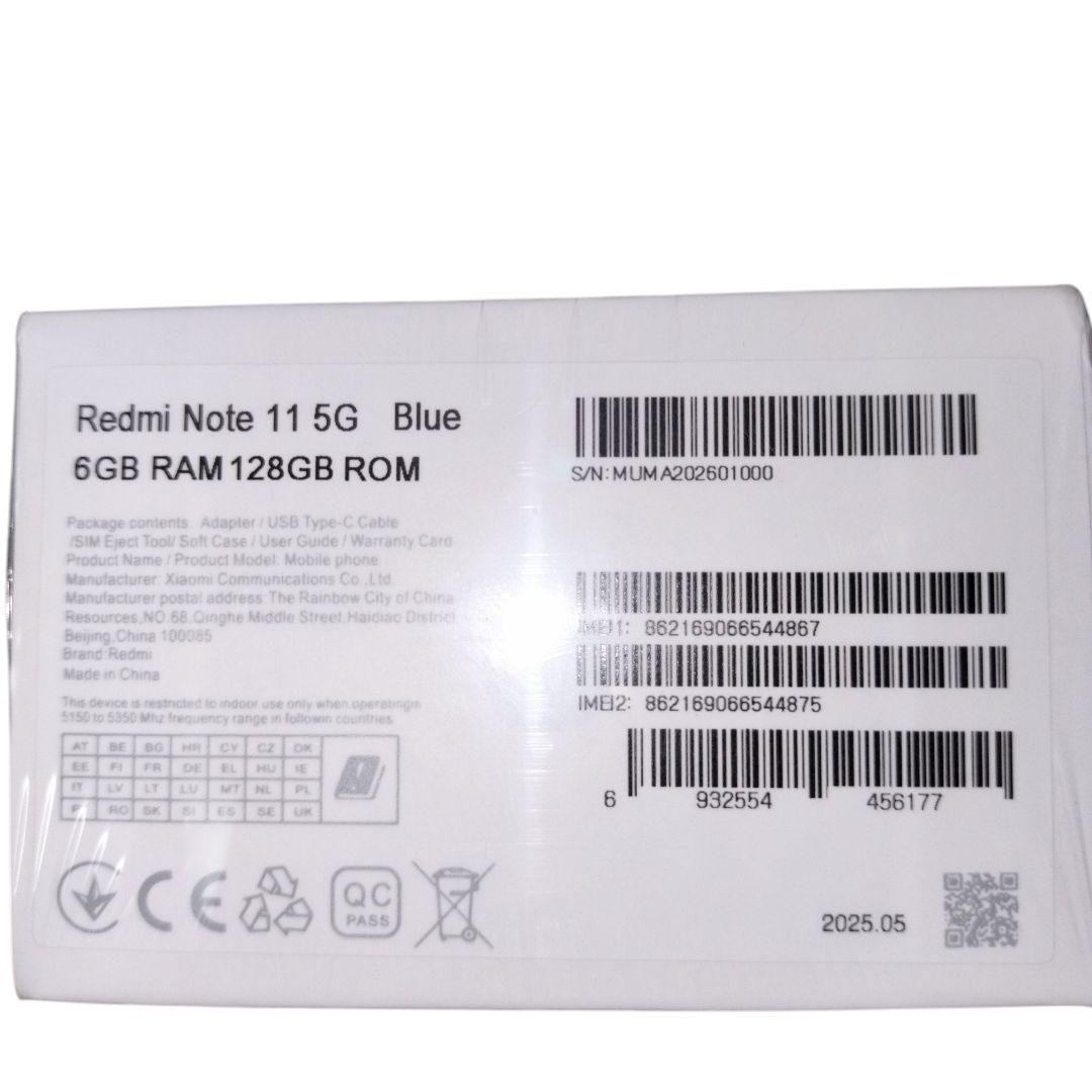 週末セ−ル Xiaomi Redmi Note 11 5G 青