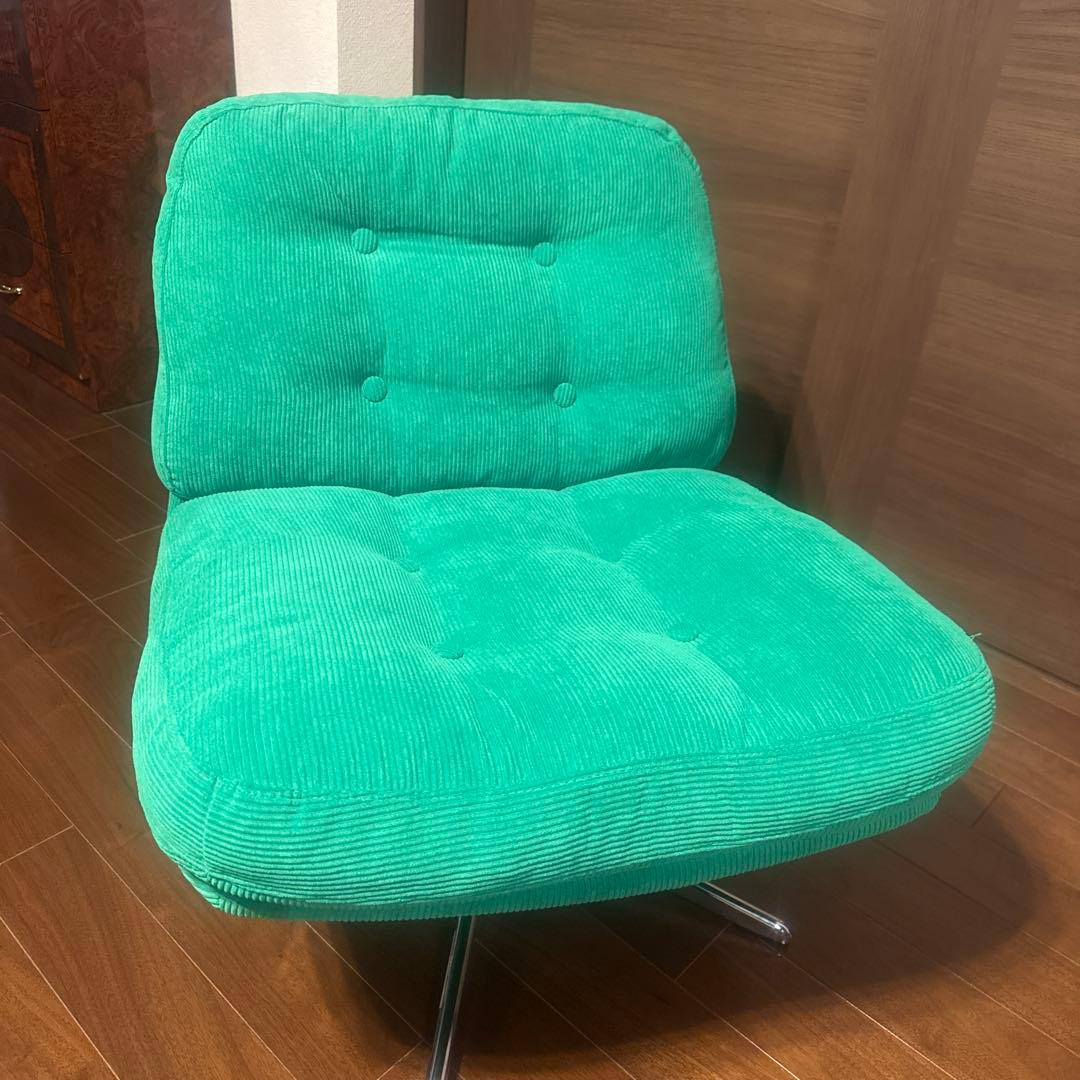 【美品】ディヴリンゲ IKEA イケア 1人掛けソファ 回転チェア　グリーン