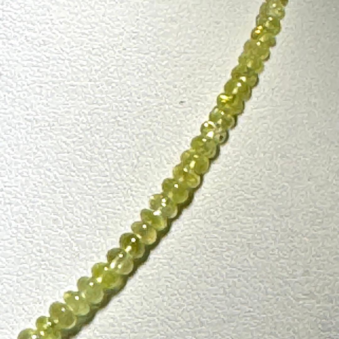 イエロークリソベリルネックレスNO25-1276