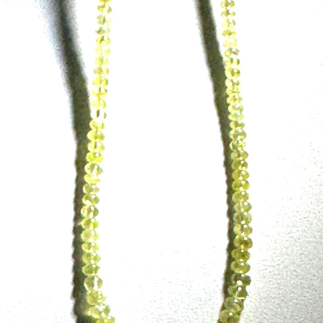 イエロークリソベリルネックレスNO25-1276