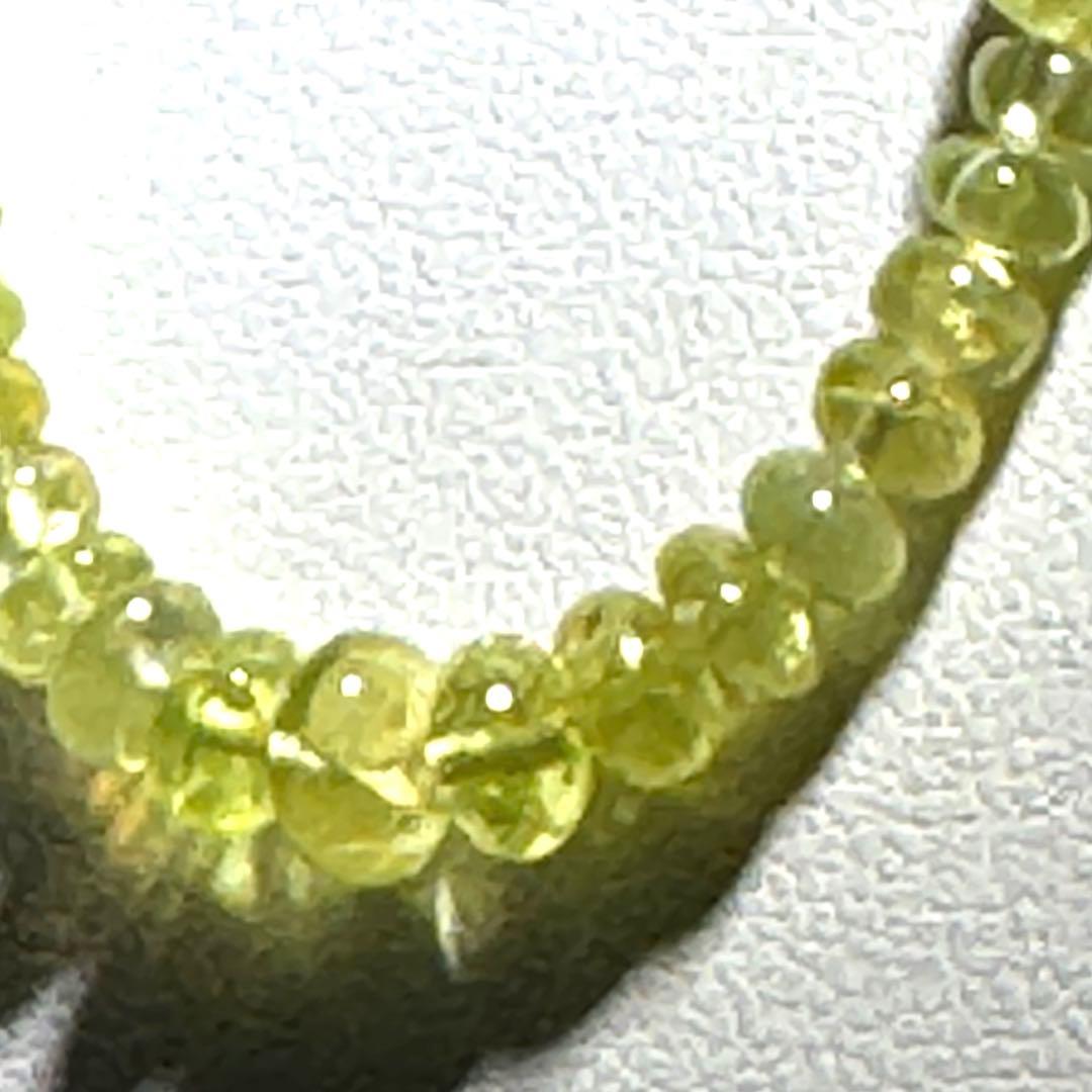 イエロークリソベリルネックレスNO25-1276