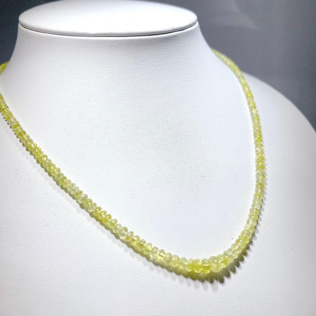 イエロークリソベリルネックレスNO25-1276
