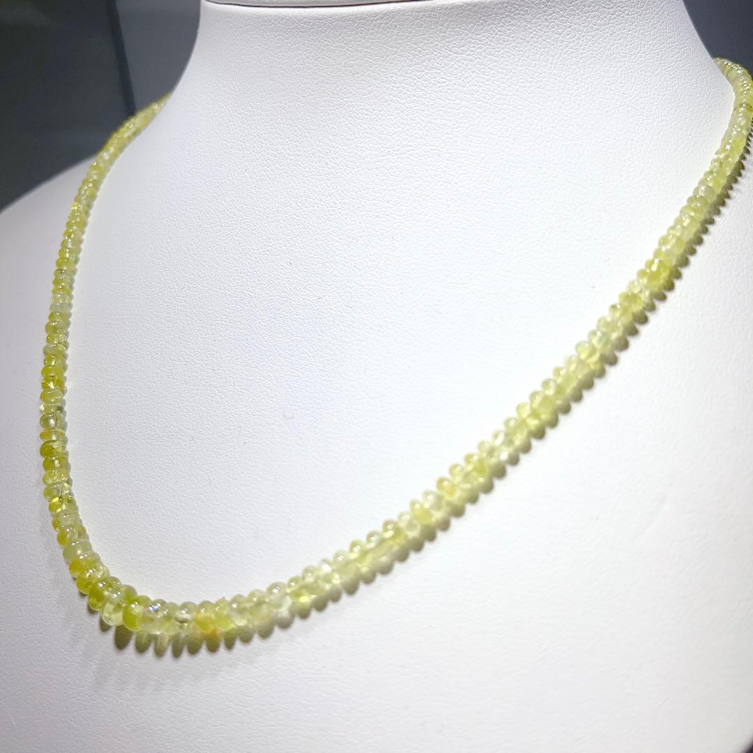 イエロークリソベリルネックレスNO25-1276