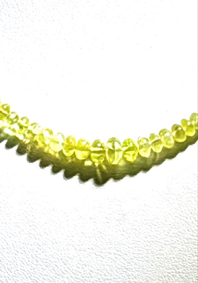 イエロークリソベリルネックレスNO25-1276