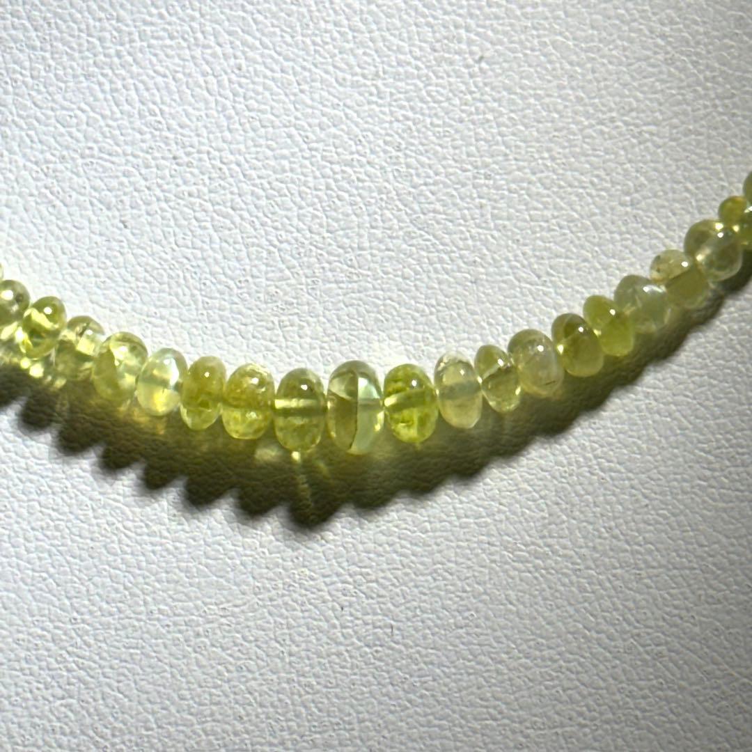 イエロークリソベリルネックレスNO25-1276