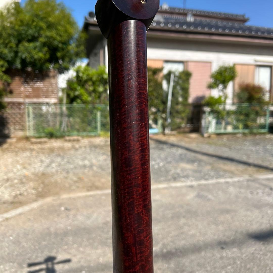 紅木津軽三味線　太竿　金細　綾杉　トチ多数
