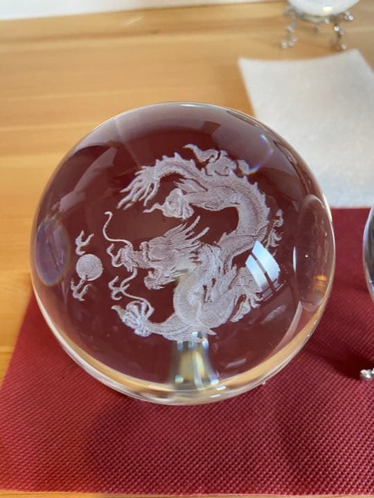 特別割引　★(新品)超美品　最強開運80mm水晶玉4点セット