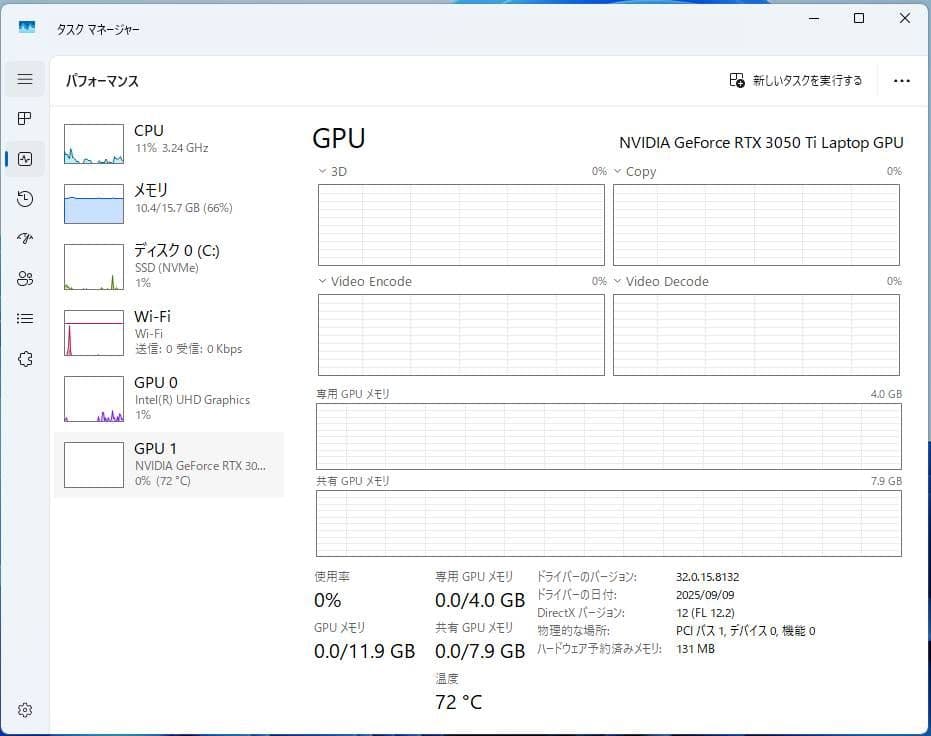 DELL XPS 15 9510 16GB/512GB バッテリー交換済