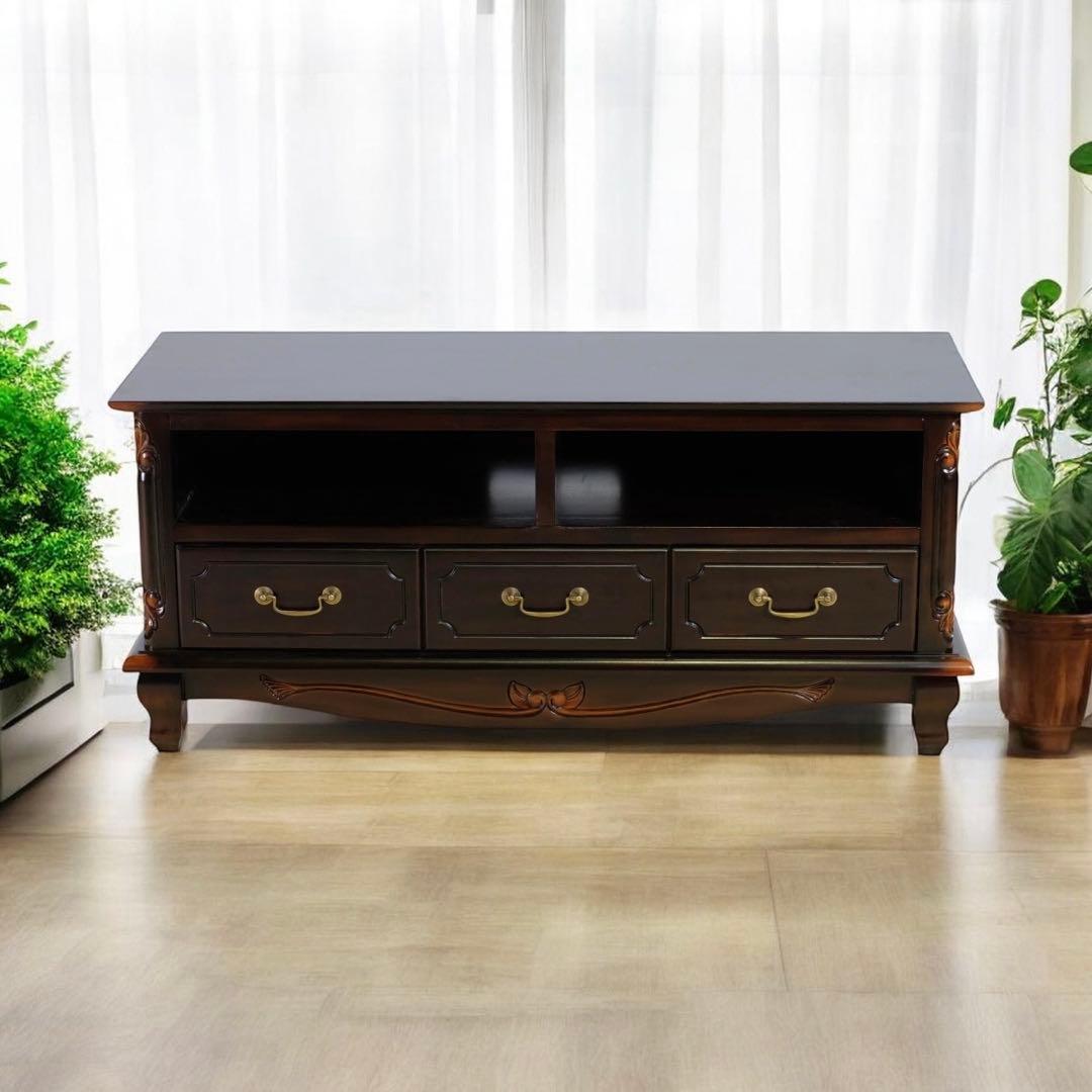 E 新品 TVボード S ブラウン テレビ台 AVラック テレビラック 収納