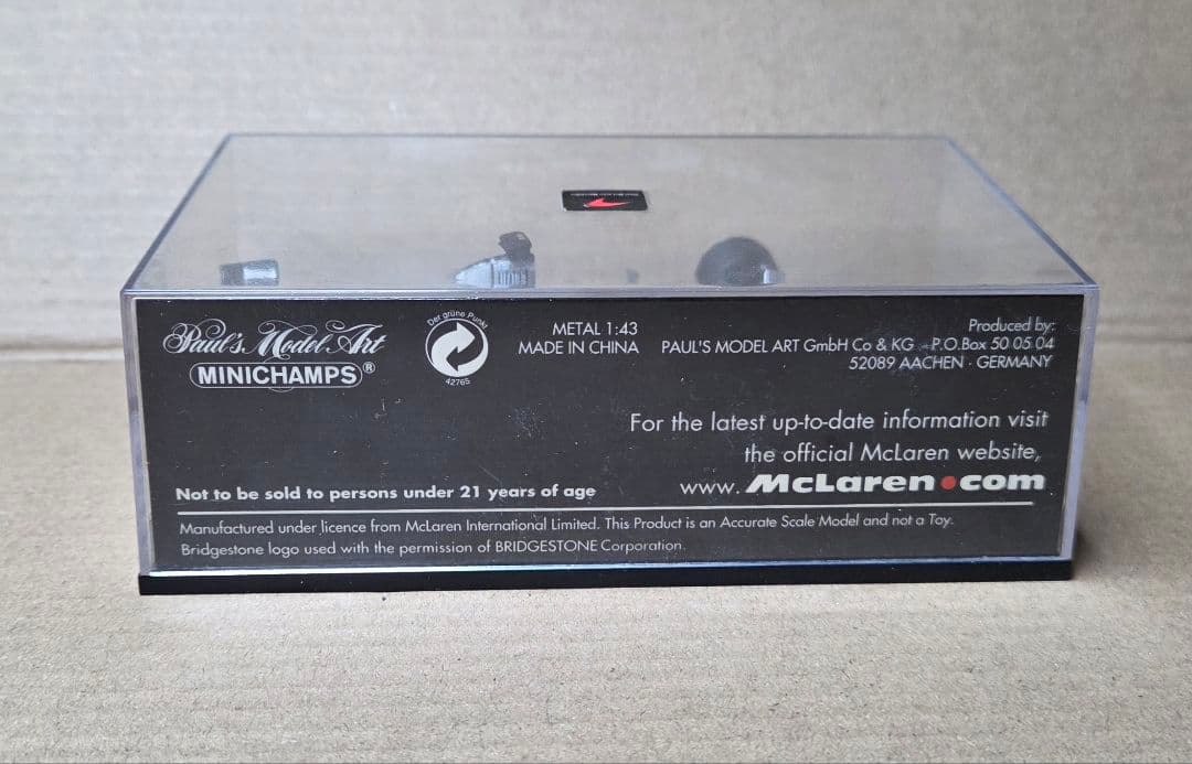 1/43 ミニチャンプス WEST マクラーレン メルセデス MP4/15 特注