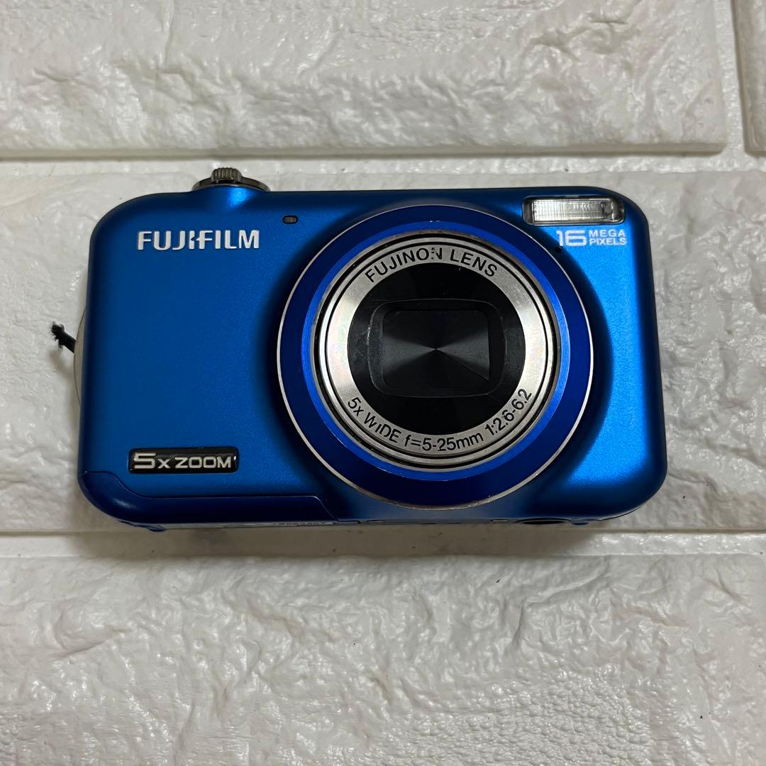 FUJIFILM FINEPIX JX400デジカメ　ブルー　青　初期化済
