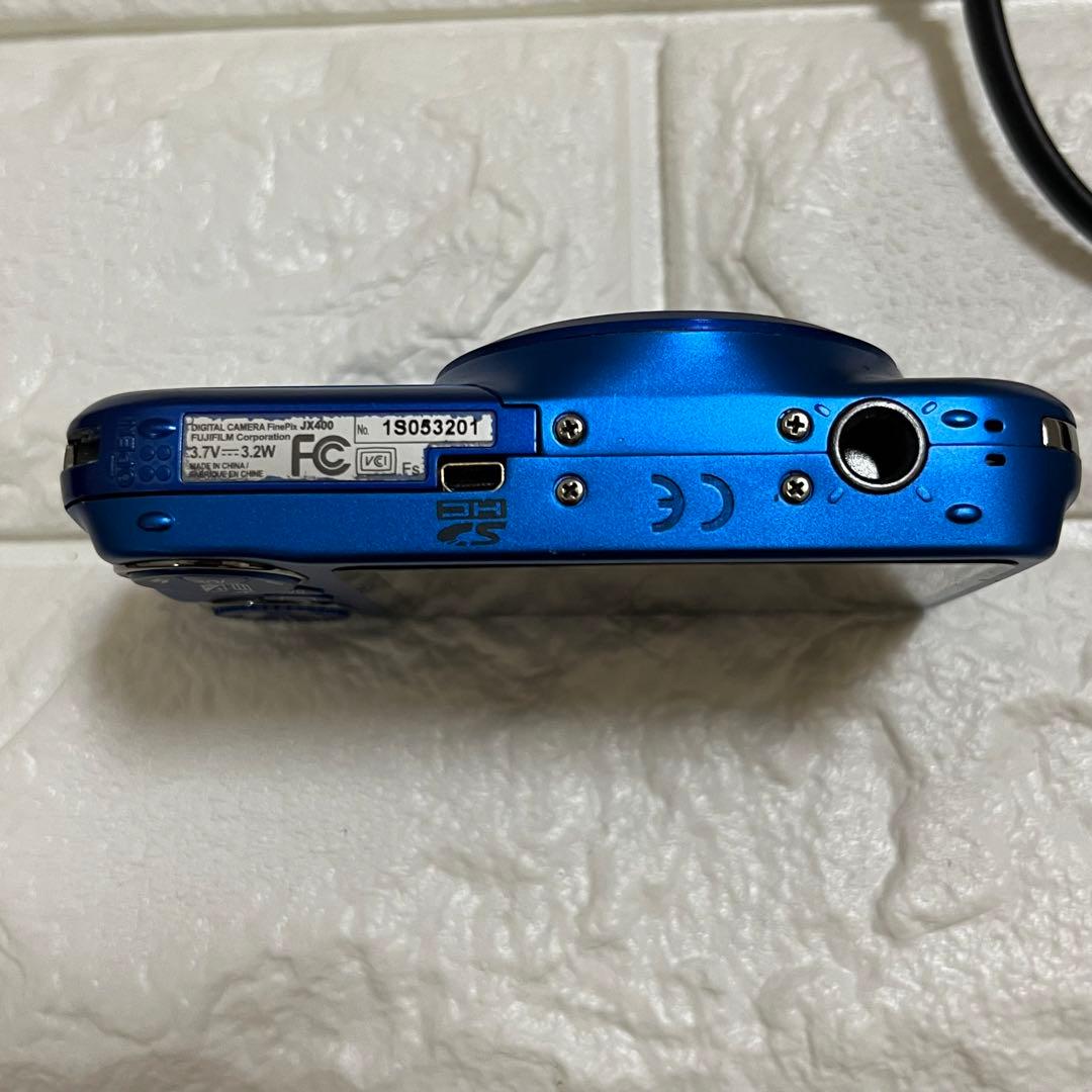 FUJIFILM FINEPIX JX400デジカメ　ブルー　青　初期化済