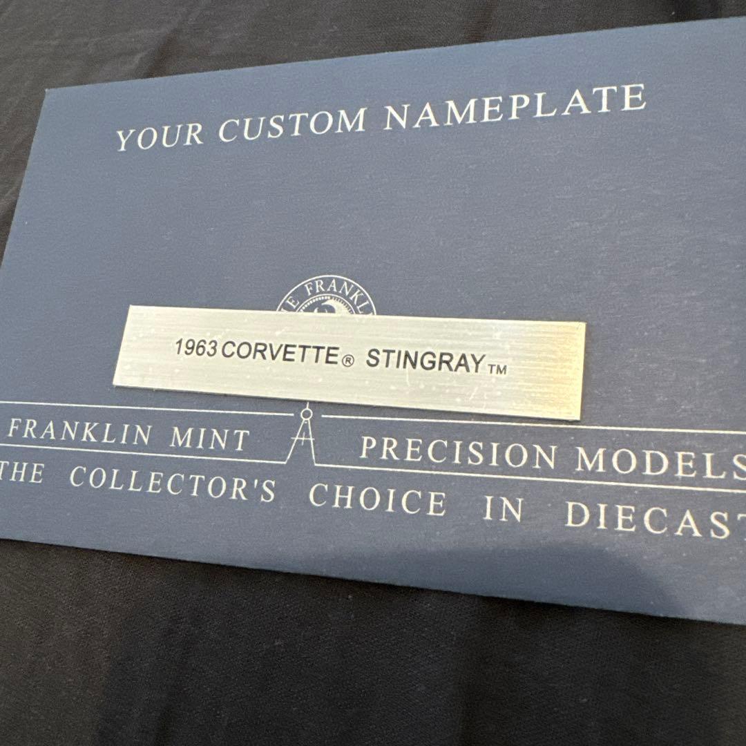 1/24 フランクリンミント 1963 コルベット スティングレイ ミニカー