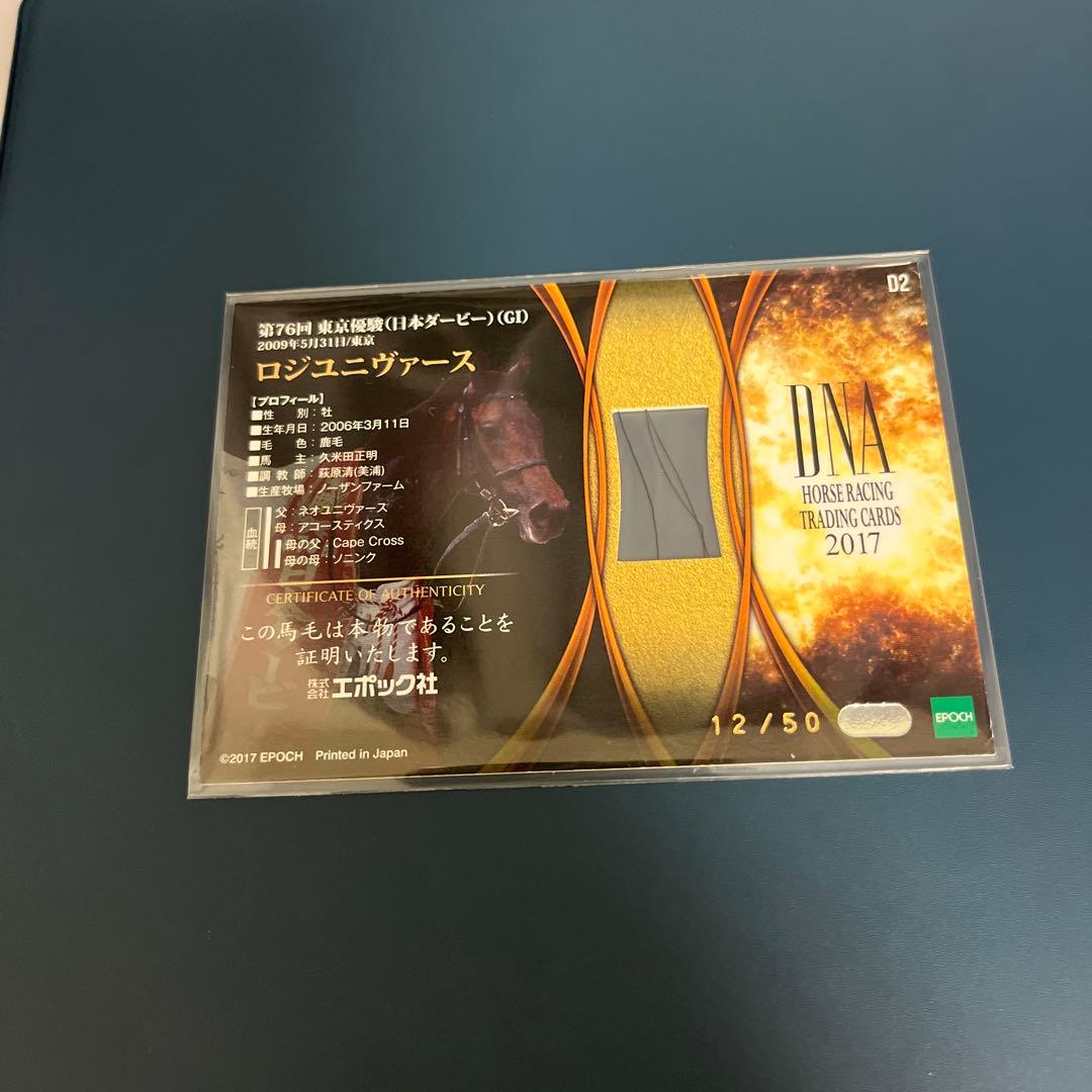 ホースレーシングDNAカード　ロジユニヴァース ※おまけ付
