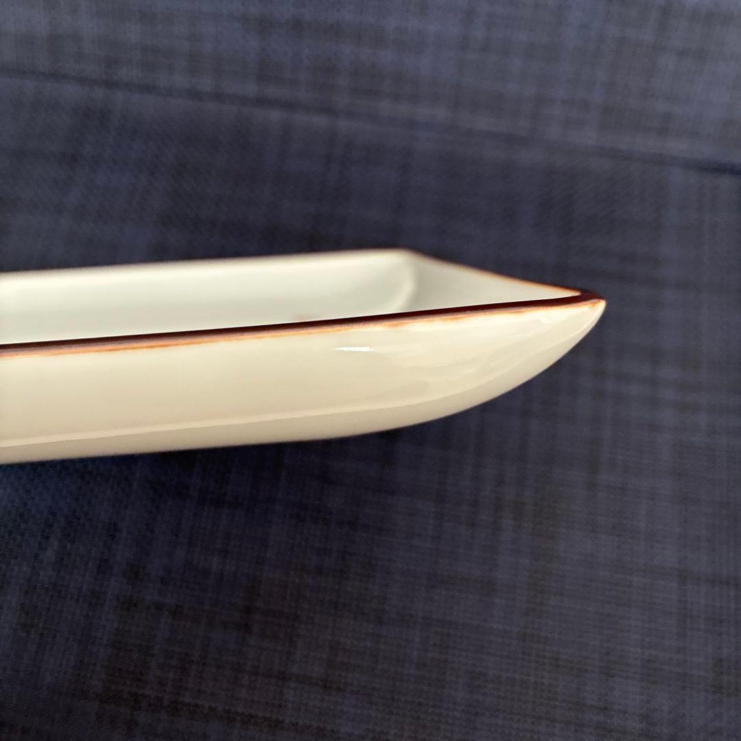 十四代辻常陸　染錦花唐草文盛皿　角大皿