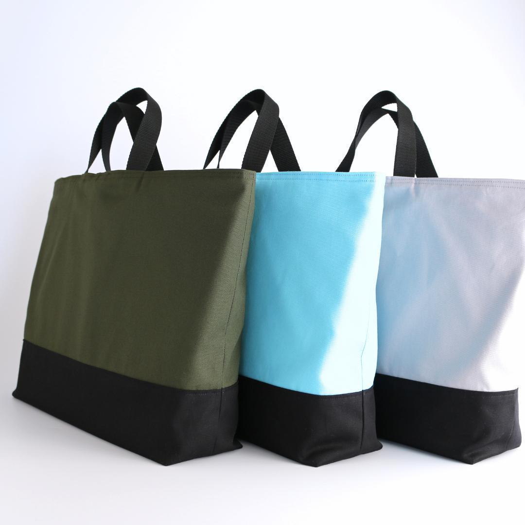 入園入学3点セット｜ジャージOK｜レッスンバッグ マチ10cm｜カーキ×ブラック