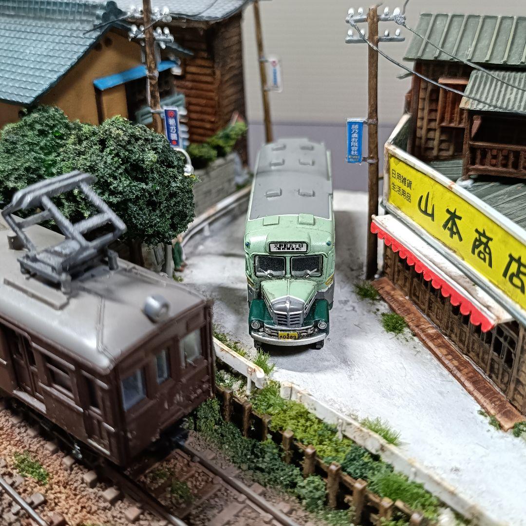 No.53鉄道Nゲージジオラマ車両、バス付き
