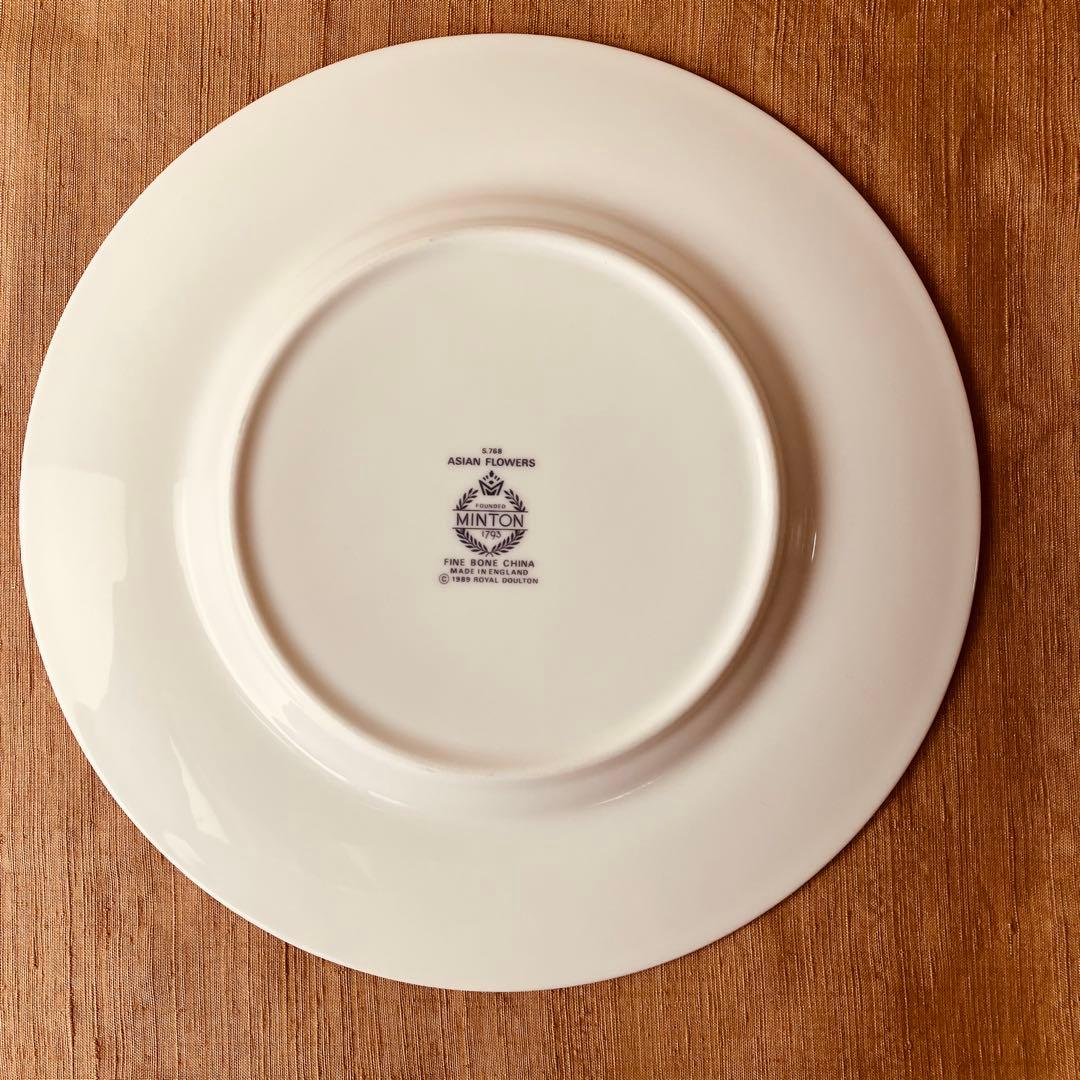 ミントン　ディナープレート＆ケーキプレート アジアンフラワーズ　廃番　レア　希少