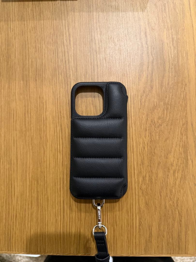 DEMIU レザー iPhoneケース ブラック　iPhone16pro