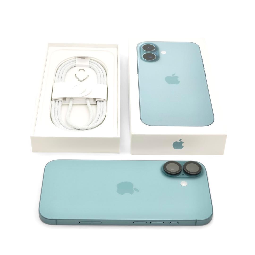 iPhone 16 128GB SIMフリー ティール 付属品新品 1218