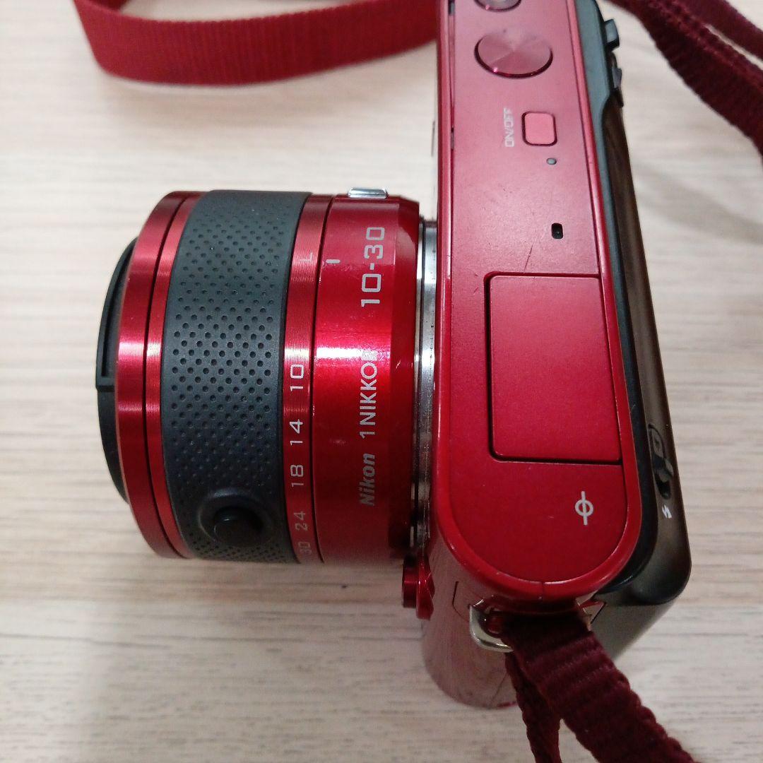 田*中様 Nikon 1 J1 レッド デジタルカメラ、ジャンク