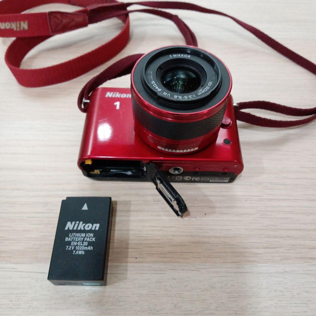 田*中様 Nikon 1 J1 レッド デジタルカメラ、ジャンク