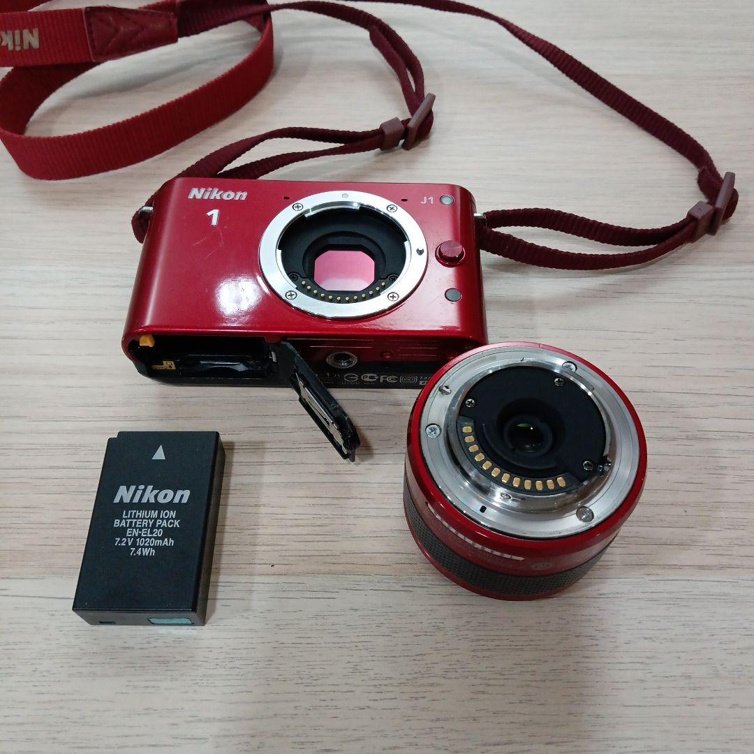 田*中様 Nikon 1 J1 レッド デジタルカメラ、ジャンク