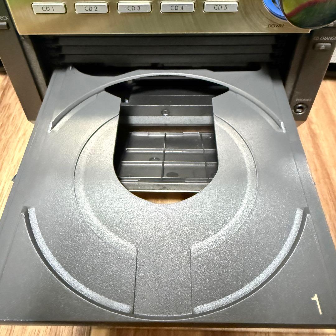 パナ MDコンポ SC-PM77MD 5枚CD 動作確認済 簡易清掃済