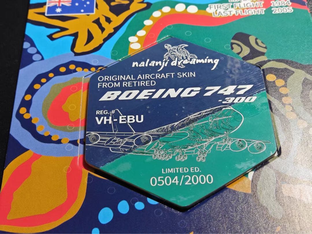 カンタス航空 Airlinertags B747-300 コンビ色