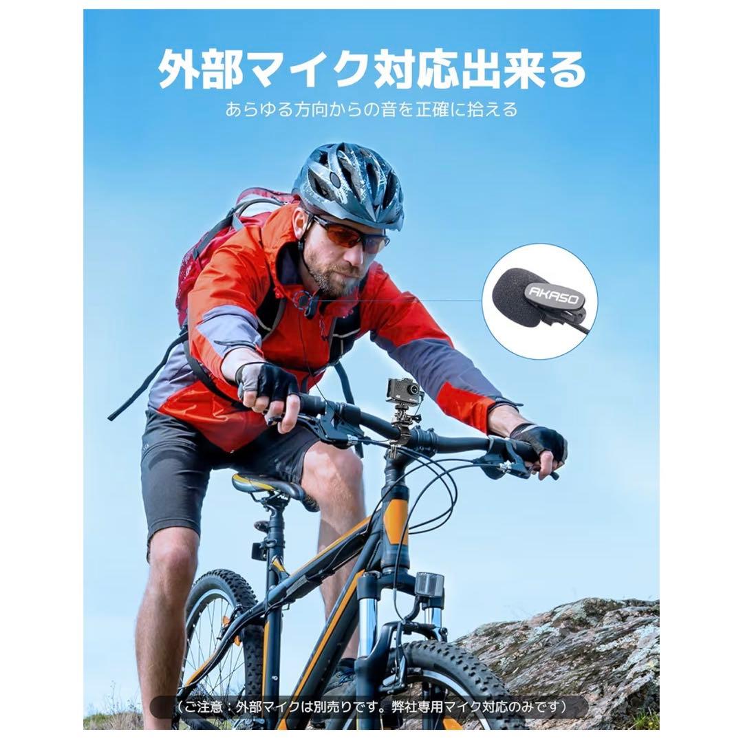 AKASO EK7000 アクションカメラ　水中カメラ　ネックレス式マウント付き
