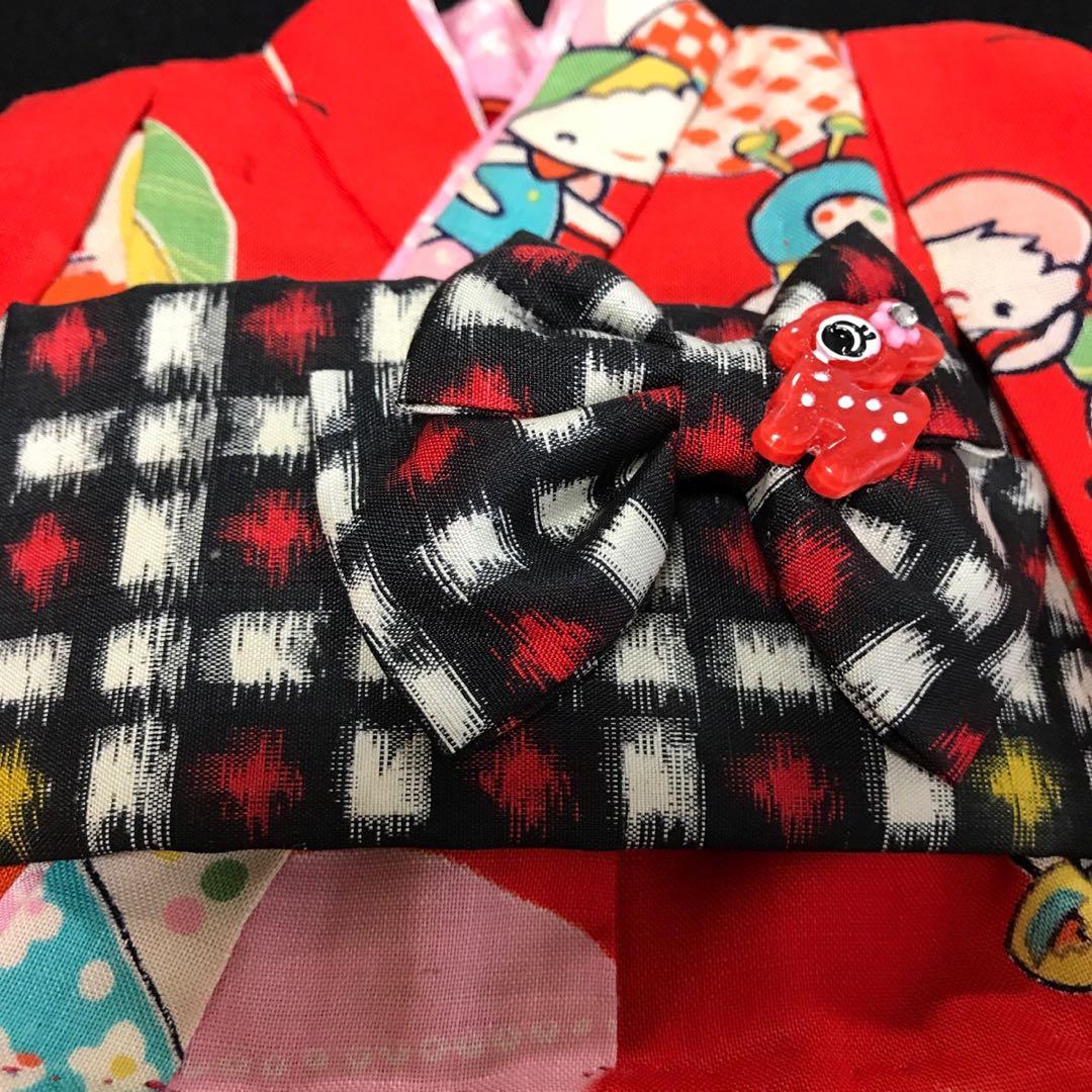 ＊ 市松人形 10号 昭和レトロ ひよこ 子供 着物 エプロン 帯 人形 ＊