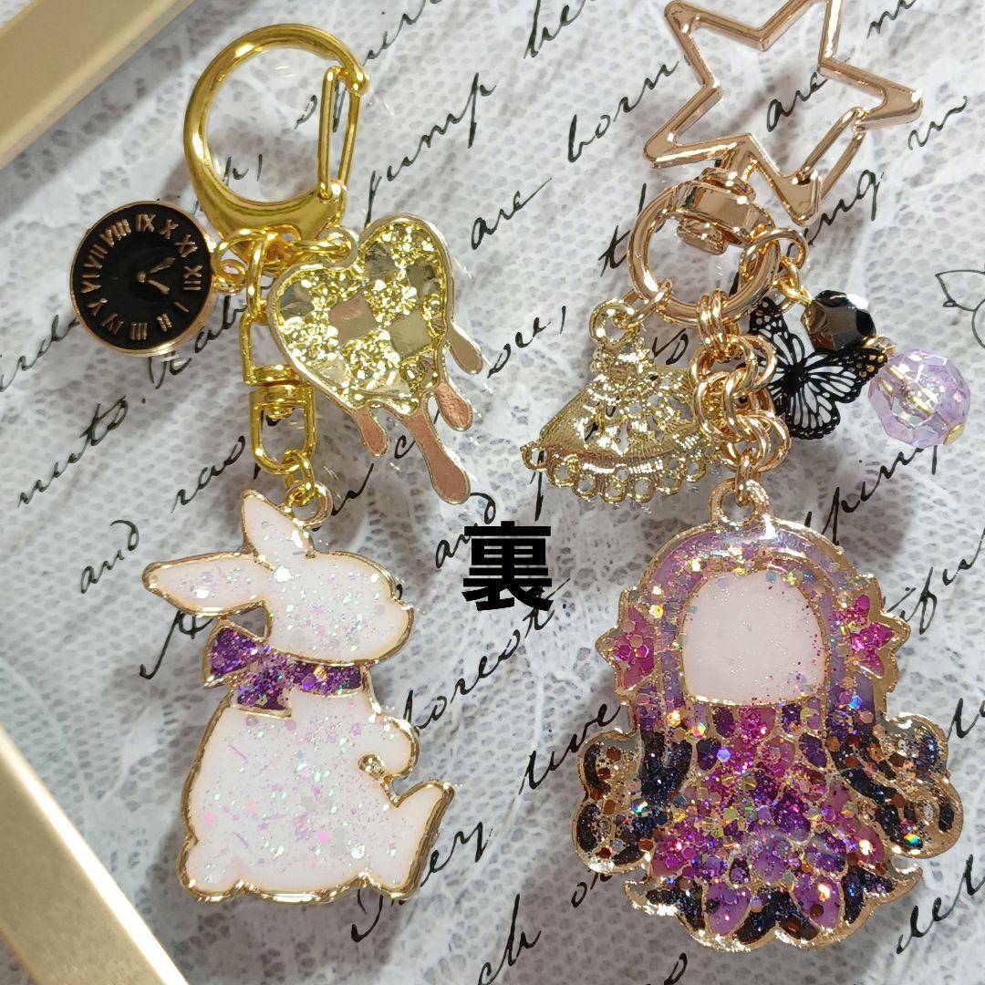 ♡薔薇♡アマビエさん　他レジンキーホルダー計6点　ハンドメイド