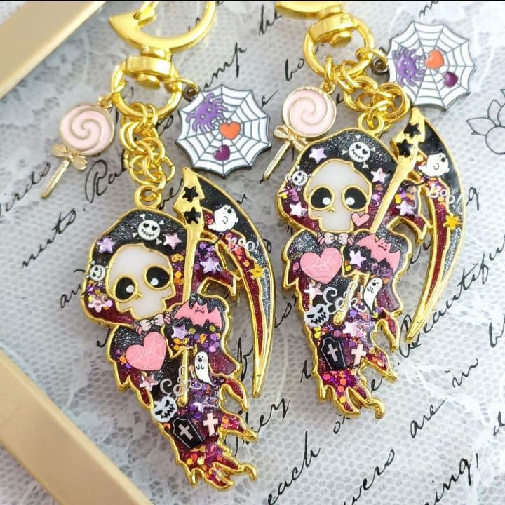 ♡薔薇♡アマビエさん　他レジンキーホルダー計6点　ハンドメイド