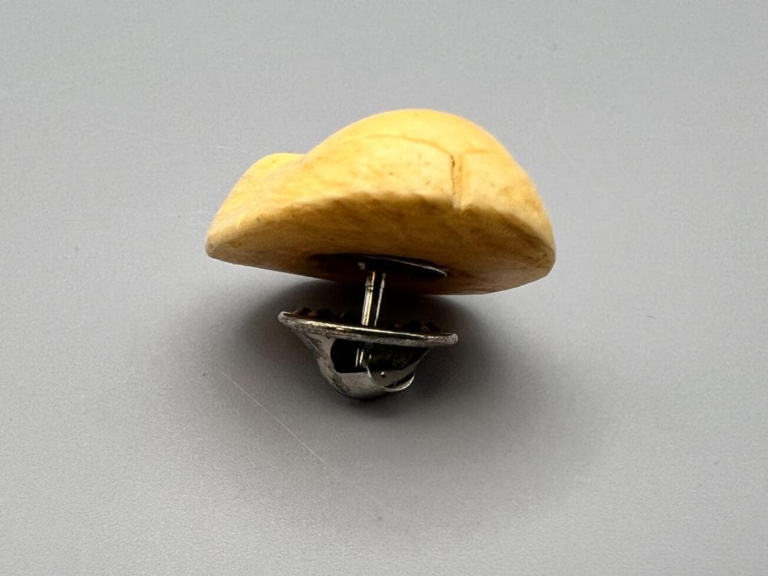 おふくめん　牙彫　煙草入れ金具　2点セット