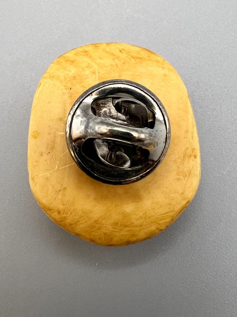 おふくめん　牙彫　煙草入れ金具　2点セット