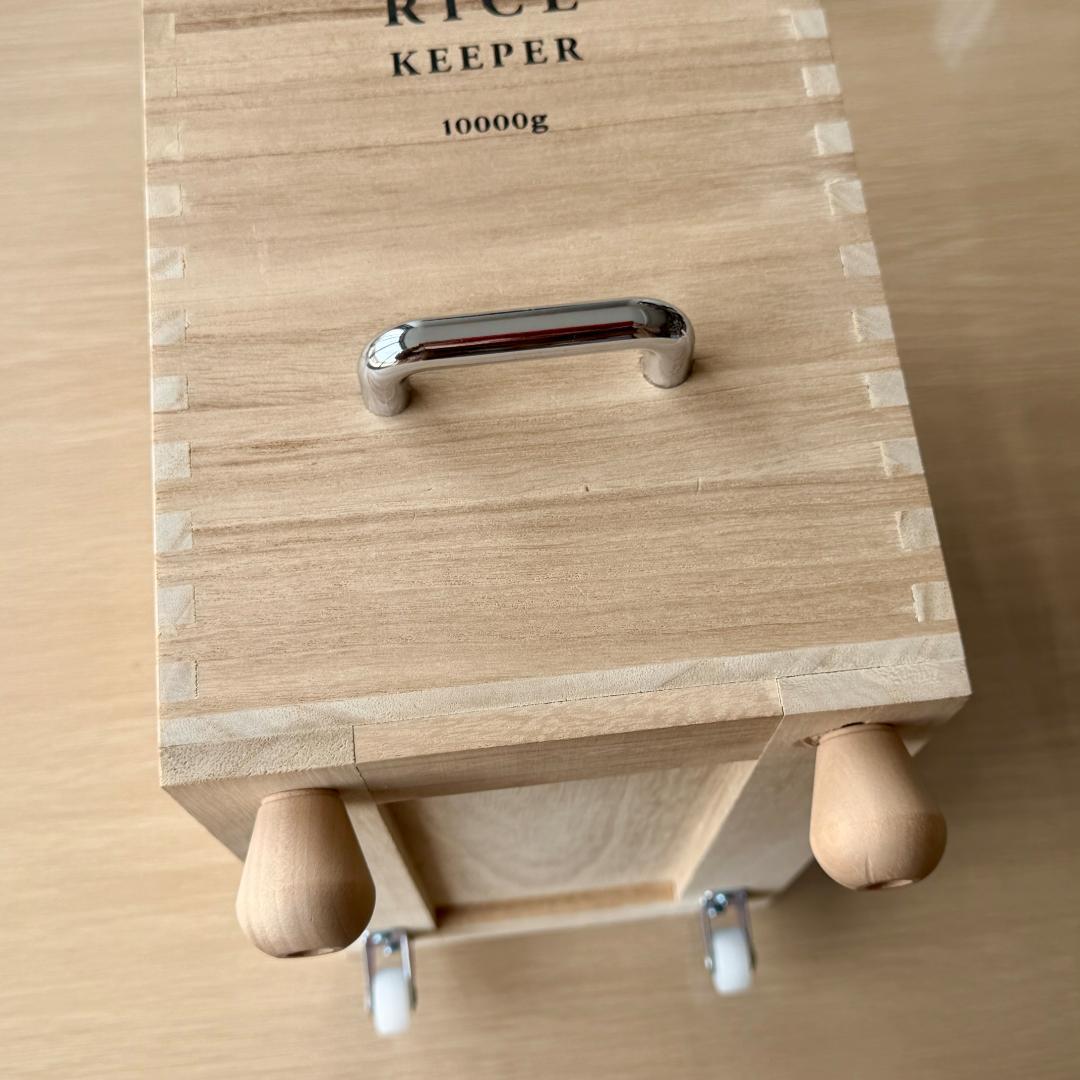 ライスキーパー 桐米びつ 10kg キャスター付き 伊吹物産 技物専科 保存容器