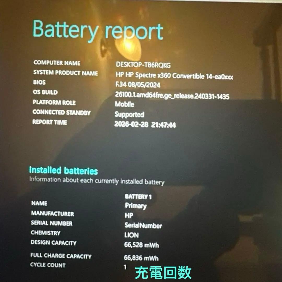 【正規タッチペン付き】HP Spectre x360 14-ea