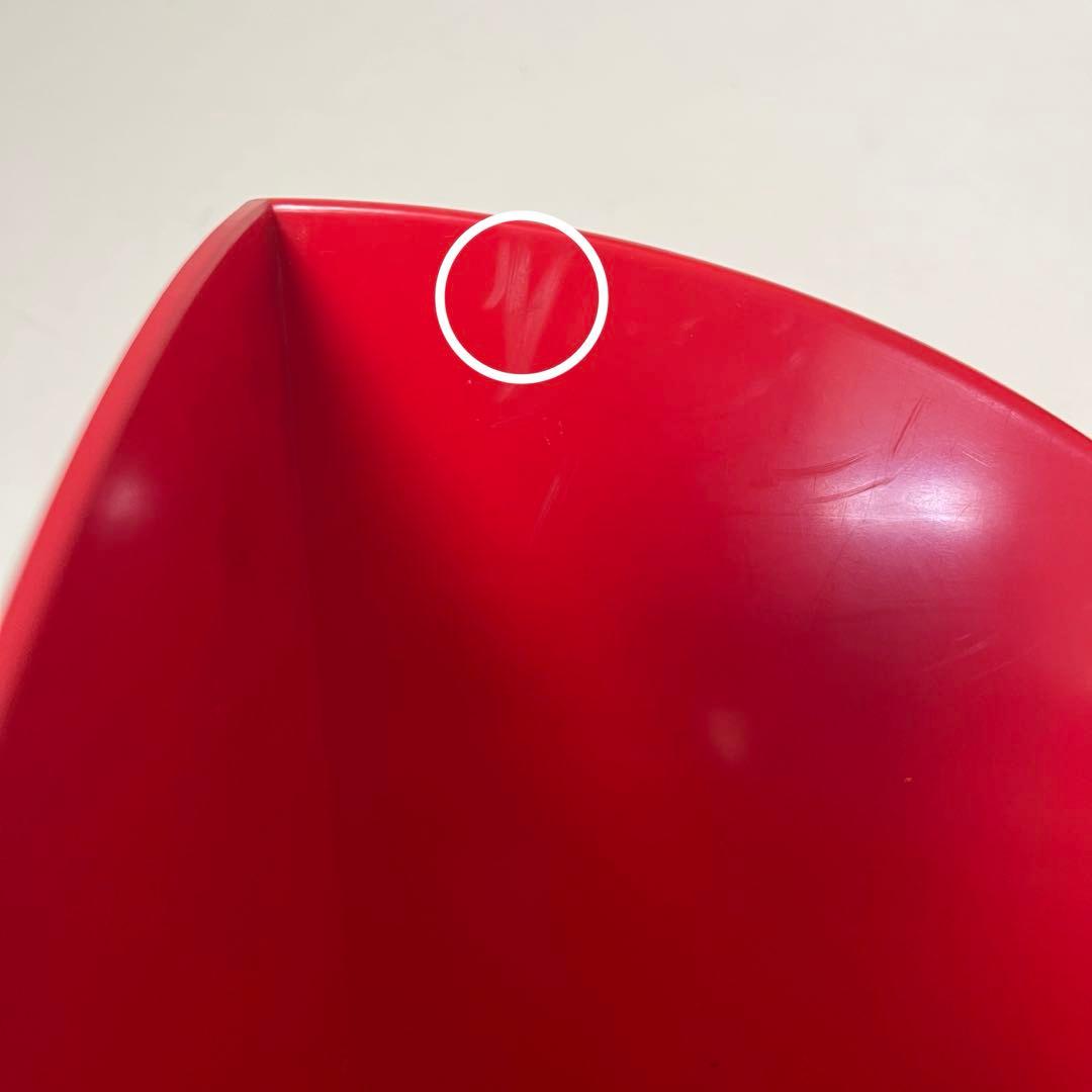 カルテルブックエンド、 ジオット・ストッピーノ、 イタリアモダン プラスチック赤