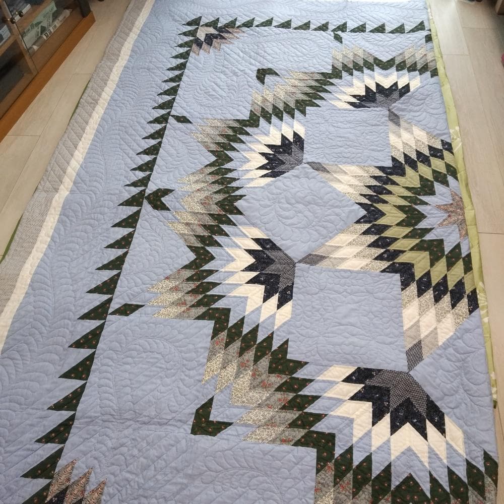 パッチワーク キルト ハンドメイド ベッドカバー タペストリー