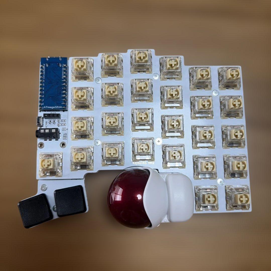 Keyball61 完成品 キースイッチ付き LEDなし