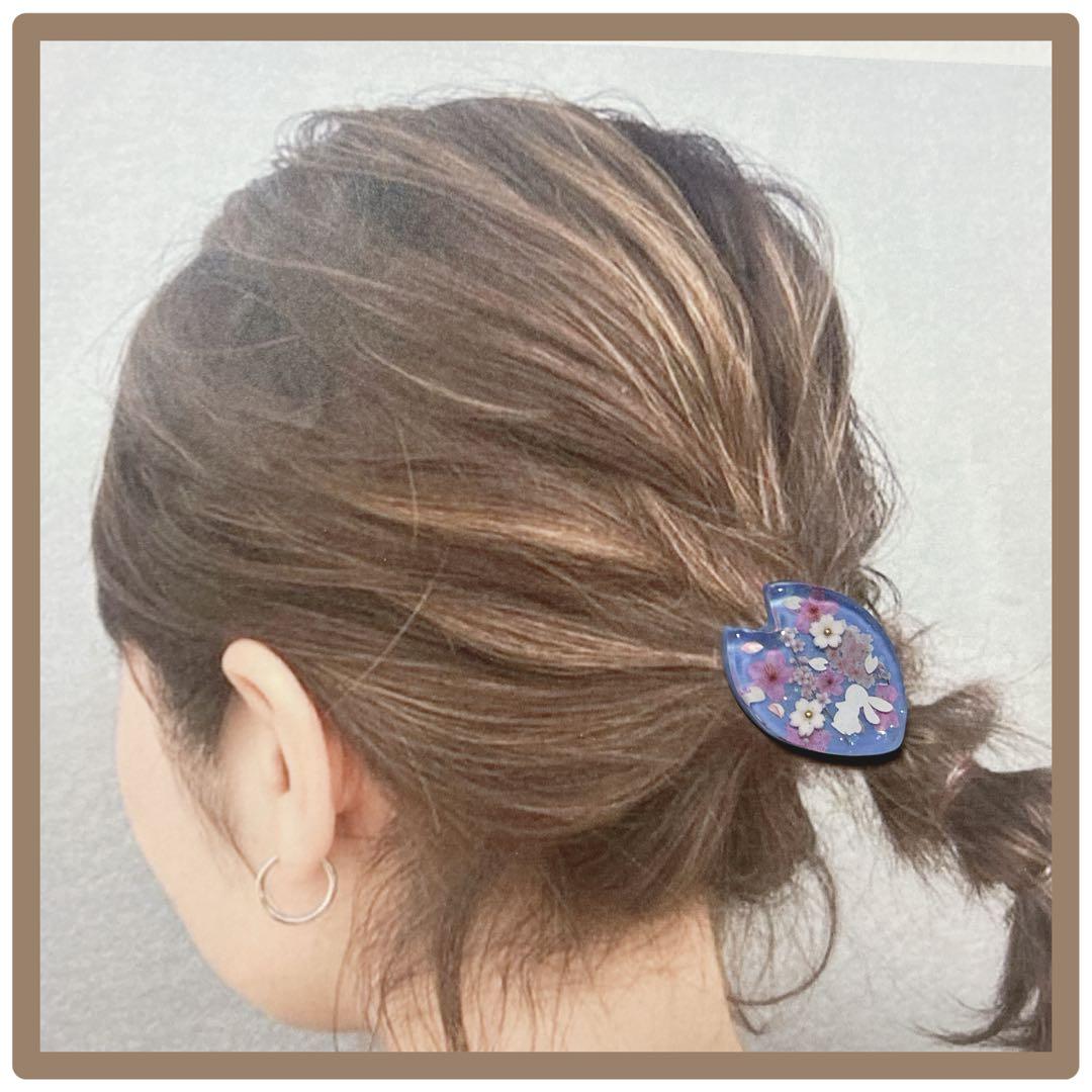 No 36❣️可愛いさくら花びら型レジンヘアゴム❣️٩(๑❛ᴗ❛๑)۶❣️