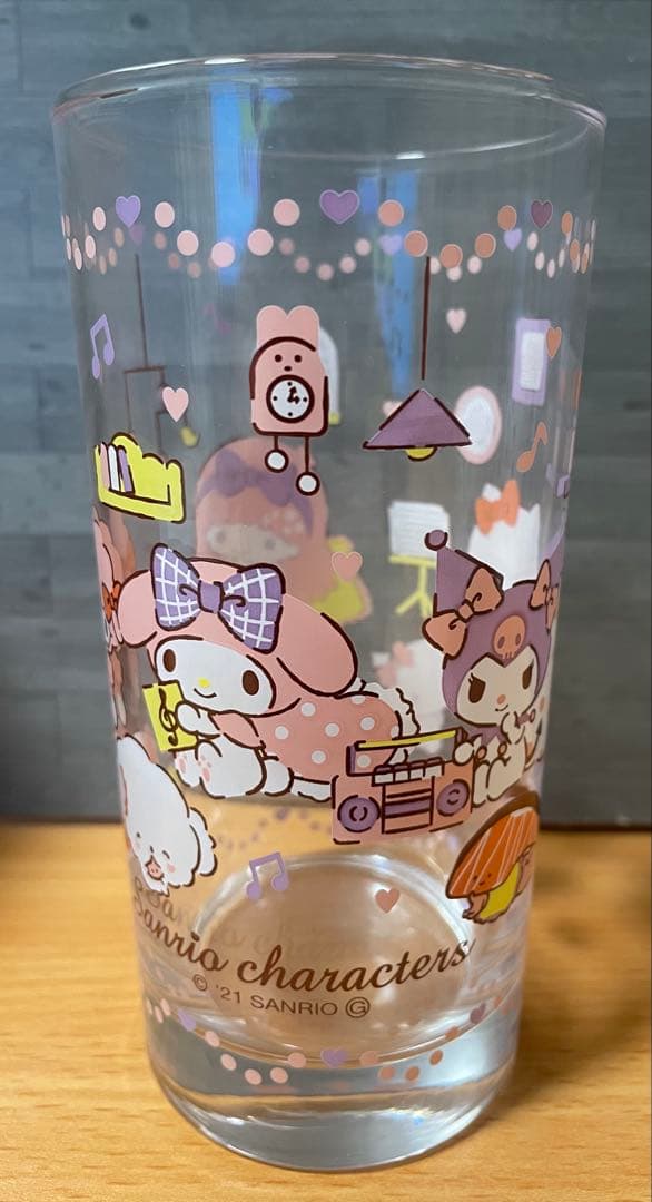 ロメ箱　キキララ丼スプーン付きタンブラーグラス持ち手付きマグカップ星柄マグカップ